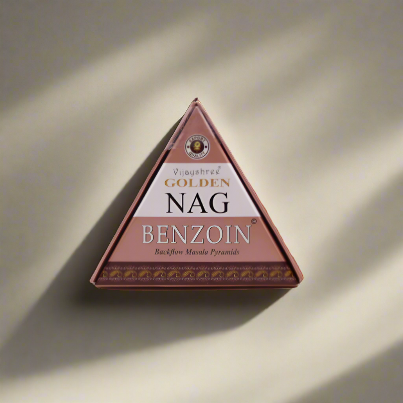 Magische Vijayshree Golden Nag Räucherkegel – Benzoin (Styrax)