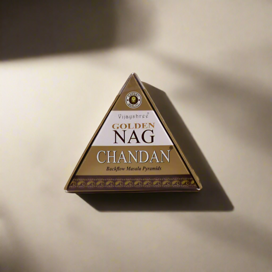 Magische Vijayshree Golden Nag Räucherkegel – Chandan