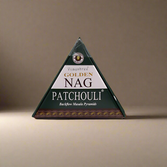 Magische Vijayshree Golden Nag Räucherkegel – Patchouli