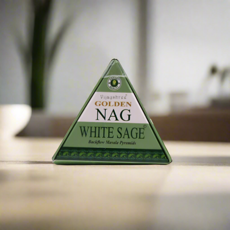 Magische Vijayshree Golden Nag Räucherkegel – White Sage