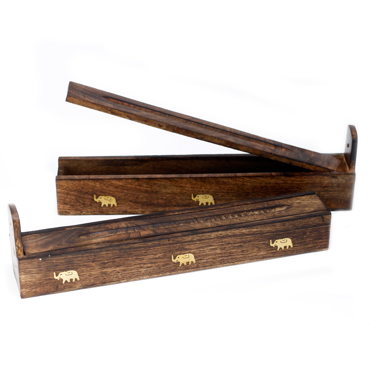 Praktische Räucherstäbchen Box aus Mangoholz