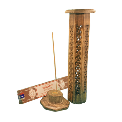 Feng Shui Räucherturm aus hochwertigem Mangoholz